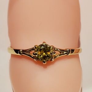 10k YG w/ yellow stone ring